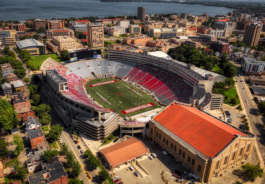 Architecture Photograph - Camp Randall Stadium - Madison, Wisconsin #2 by Mountain Dreams