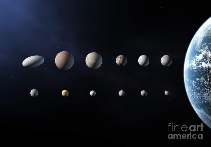 solar system planets and dwarf planets