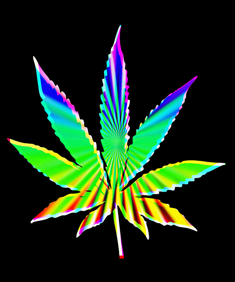 Cannabis Rainbow Design 119 Digital Art by Kaylin Watchorn