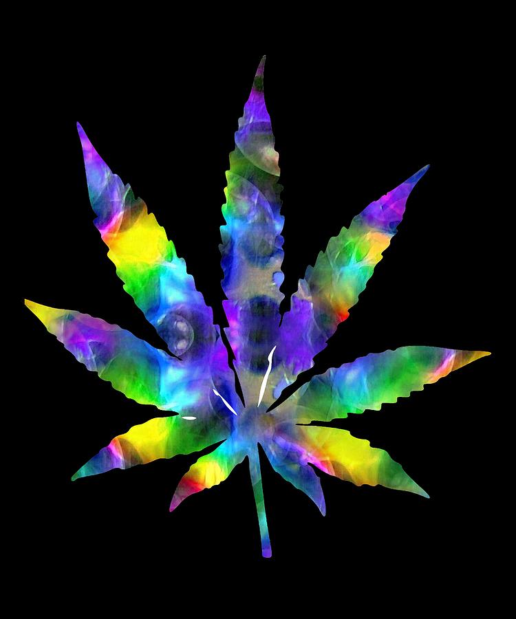 Cannabis Rainbow Design 124 Digital Art by Kaylin Watchorn