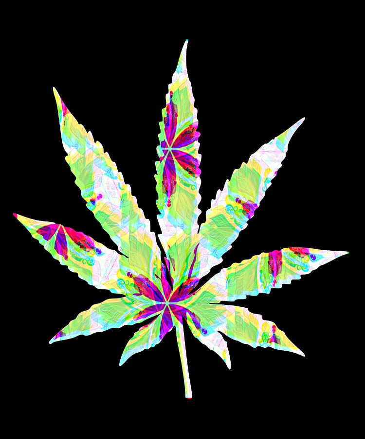 Cannabis Rainbow Design 128 Digital Art by Kaylin Watchorn