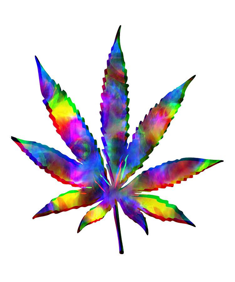 Cannabis Rainbow Design 137 Digital Art by Kaylin Watchorn