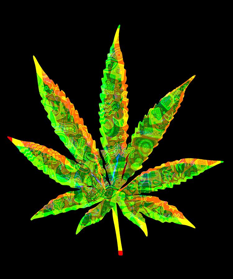 Cannabis Rainbow Design 68 Digital Art by Kaylin Watchorn