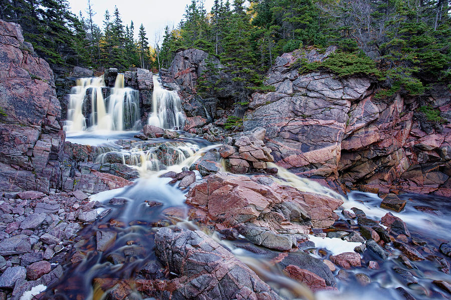 Cape Breton Island Waterfall 3 #1 Photograph by Scott Leslie