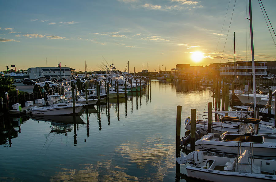 Cape May Harbor at Sunrise #1 Photograph by Bill Cannon