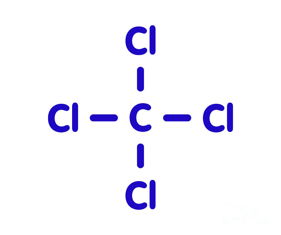 Carbon Tetrachloride Molecule