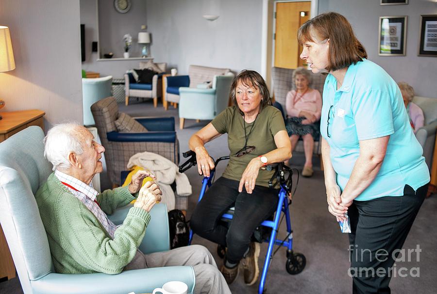 Care Home Activities Planning Photograph by John Cole/science Photo ...