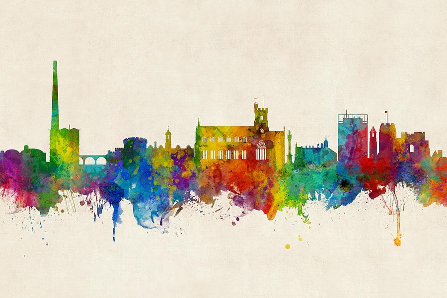 Carlisle England Skyline #1 Digital Art by Michael Tompsett
