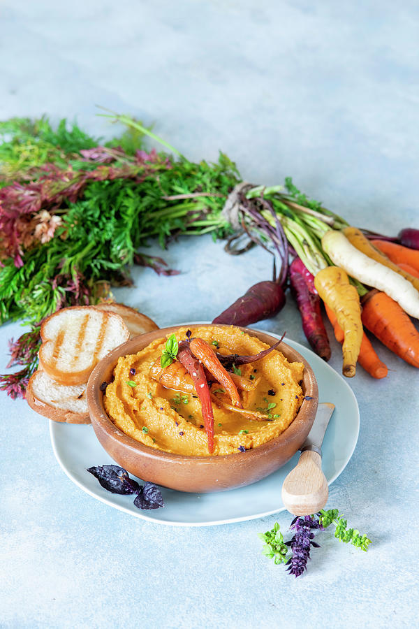 Carrot Hummus #1 Photograph by Irina Meliukh