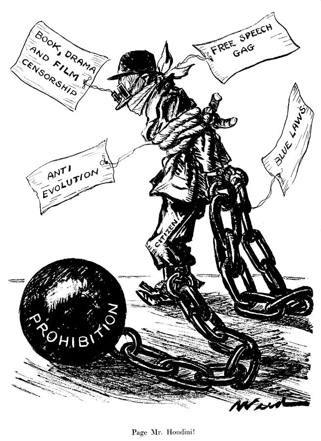 Prohibition Cartoon, 1924 Drawing by Granger