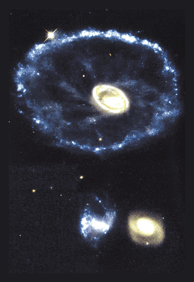 Space Painting - Cartwheel Galaxy #1 by Nasa