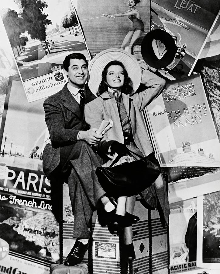 CARY GRANT and KATHARINE HEPBURN in HOLIDAY -1938-. #1 Photograph by Album