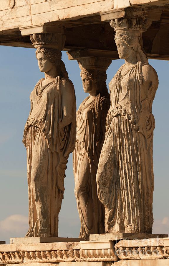 Caryatids Of The Erechtheion #1 Photograph by David Parker/science Photo Library