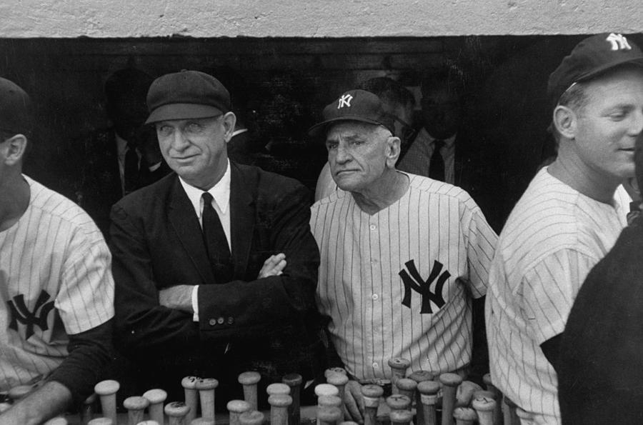 New York Yankees Photograph - Casey Stengel #2 by George Silk