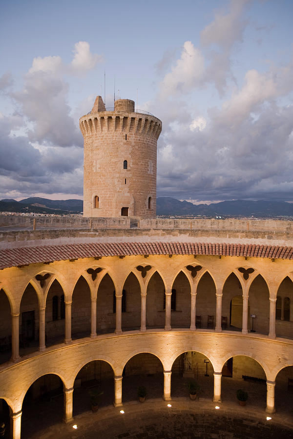 Castell De Bellver With Keep Tower At #1 Photograph by Holger Leue