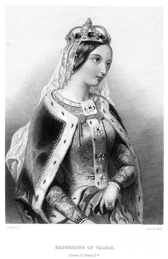 Catherine Of Valois 1401-1437, Queen #1 Drawing by Print Collector