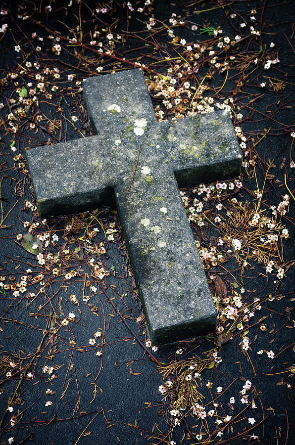Cemetery Cross #1 Photograph by Carlos Caetano