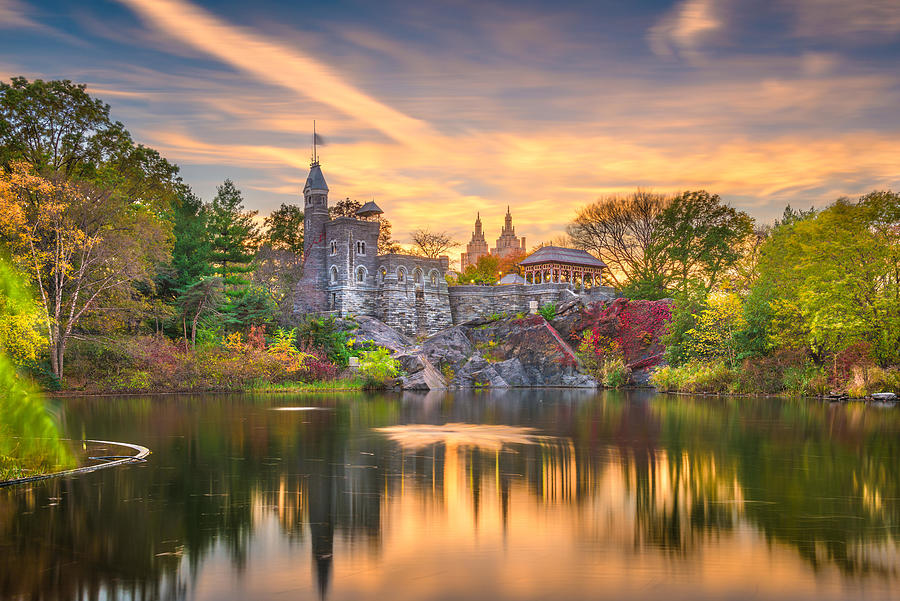 Fall Photograph - Central Park, New York City #1 by Sean Pavone