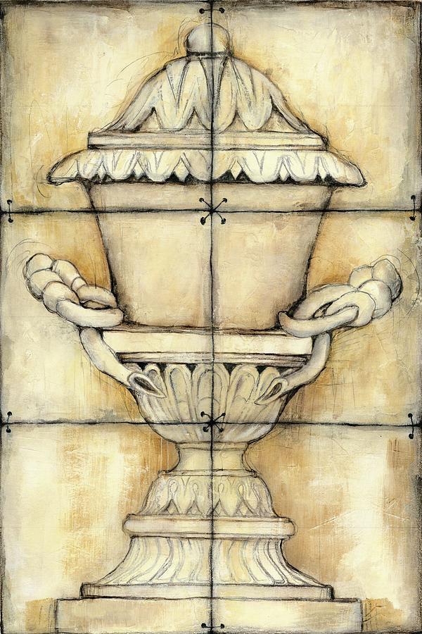 Vintage Painting - Ceramic Urn I #1 by Jennifer Goldberger
