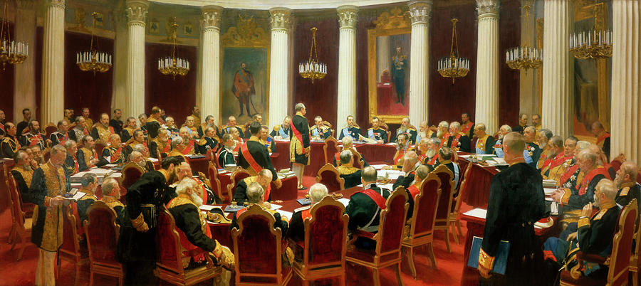 Ilya Repin Painting - Ceremonial Sitting of the State Council on 7 May 1901 #2 by Ilya Repin