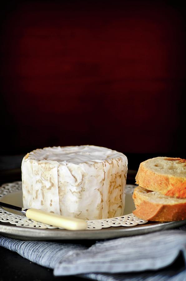 Chaource Cheese And Baguette #1 Photograph by Jamie Watson