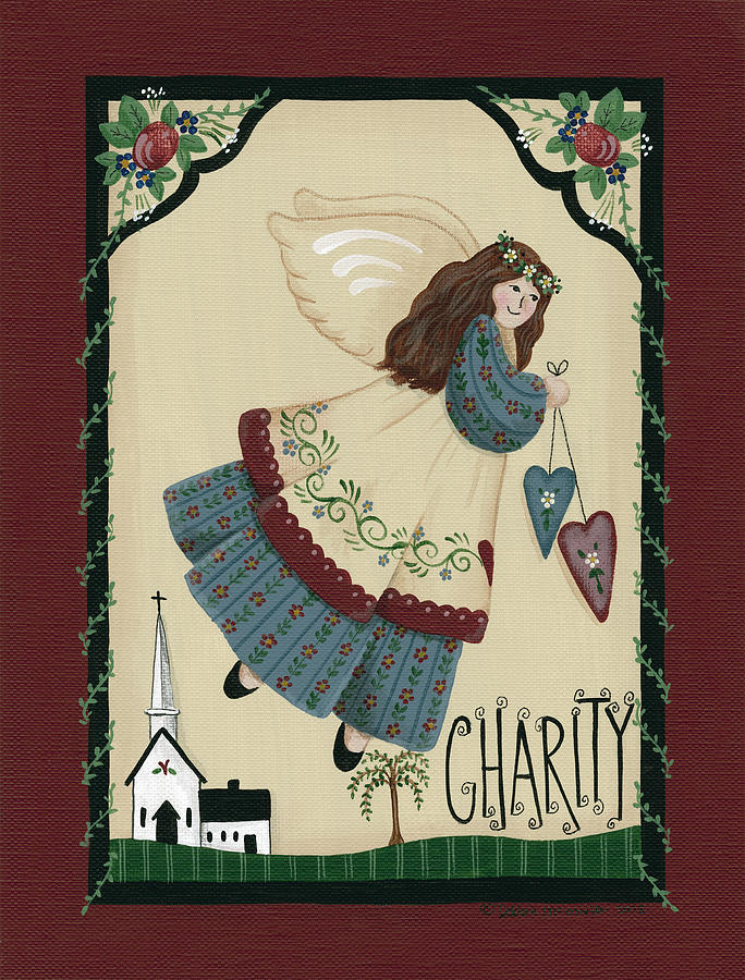 Charity Angel #1 Painting by Debbie Mcmaster