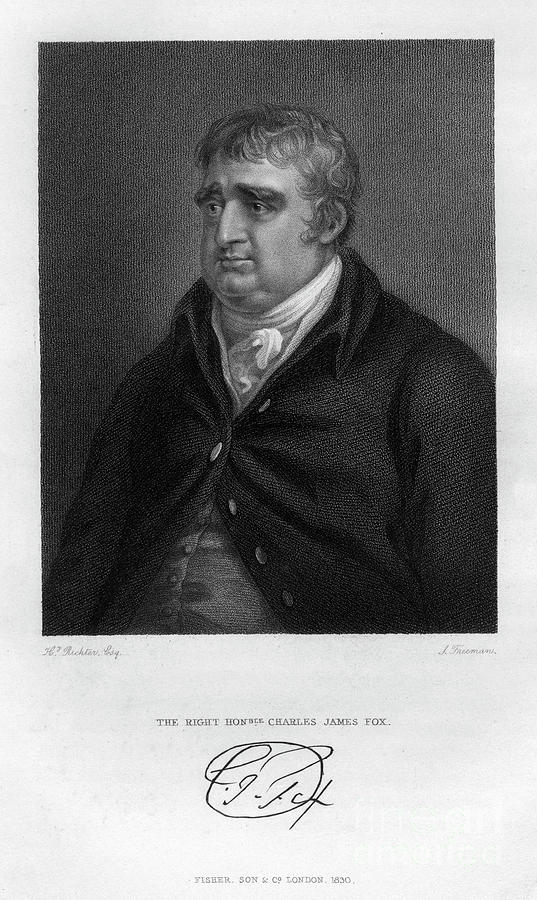 Charles James Fox 1749-1806, Whig #1 Drawing by Print Collector