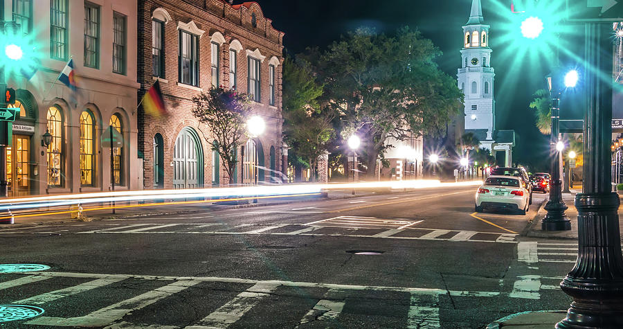 Charleston Sc Streets In The Evening #1 Photograph by Alex Grichenko
