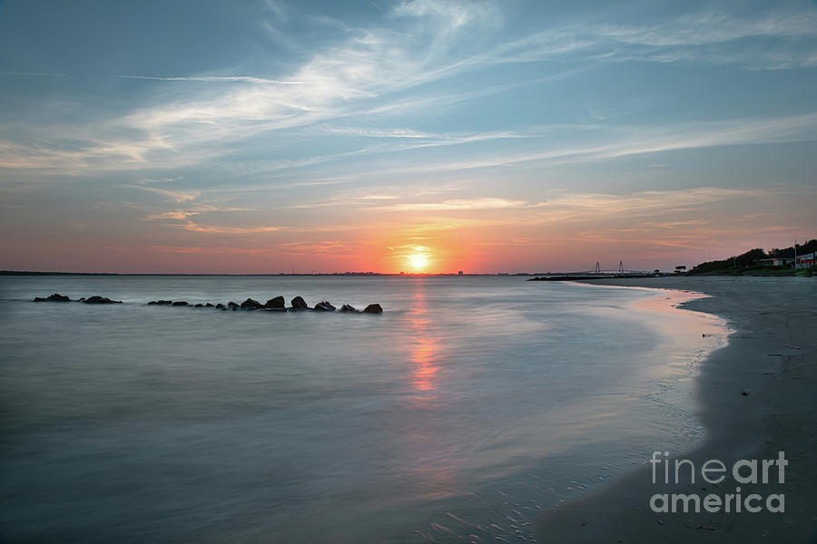 Charleston Sunset - Sullivans Island #1 Photograph by Dale Powell