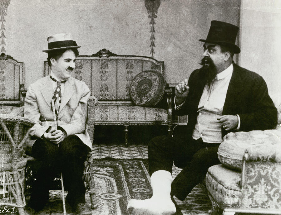 Charlie Chaplin Left In Film Scene #1 Photograph by Bettmann