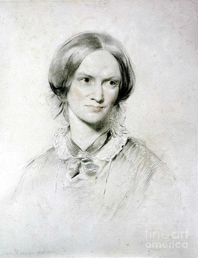Charlotte Bronte, English Novelist #1 Drawing by Print Collector