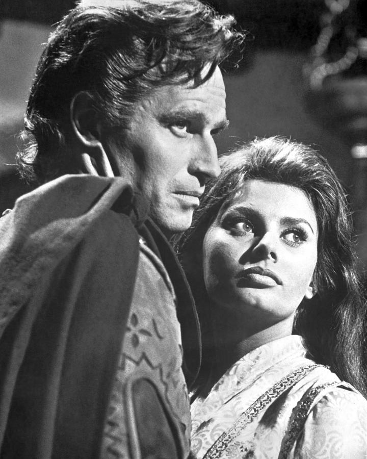 Charlton Heston And Sophia Loren Photograph by Globe Photos - Fine Art ...