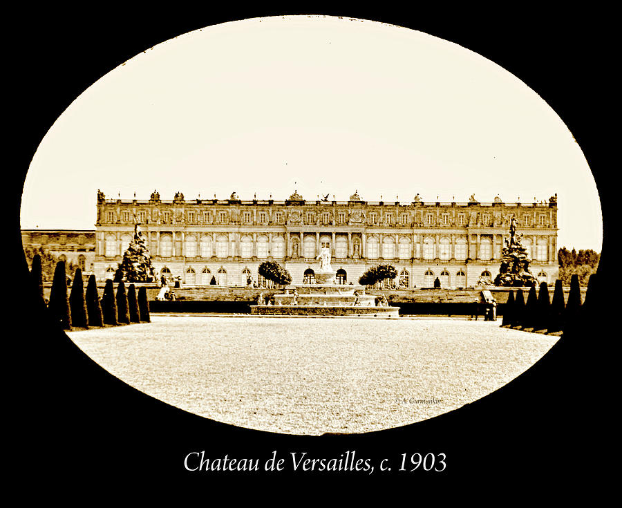 Chateau de Versailles, Rear of Building, c. 1903 #1 Photograph by A Macarthur Gurmankin