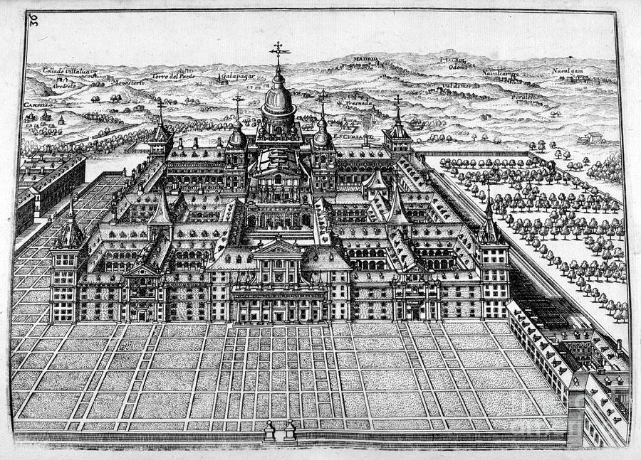 Chateau Design, 1664. Artist Georg #1 Drawing by Print Collector