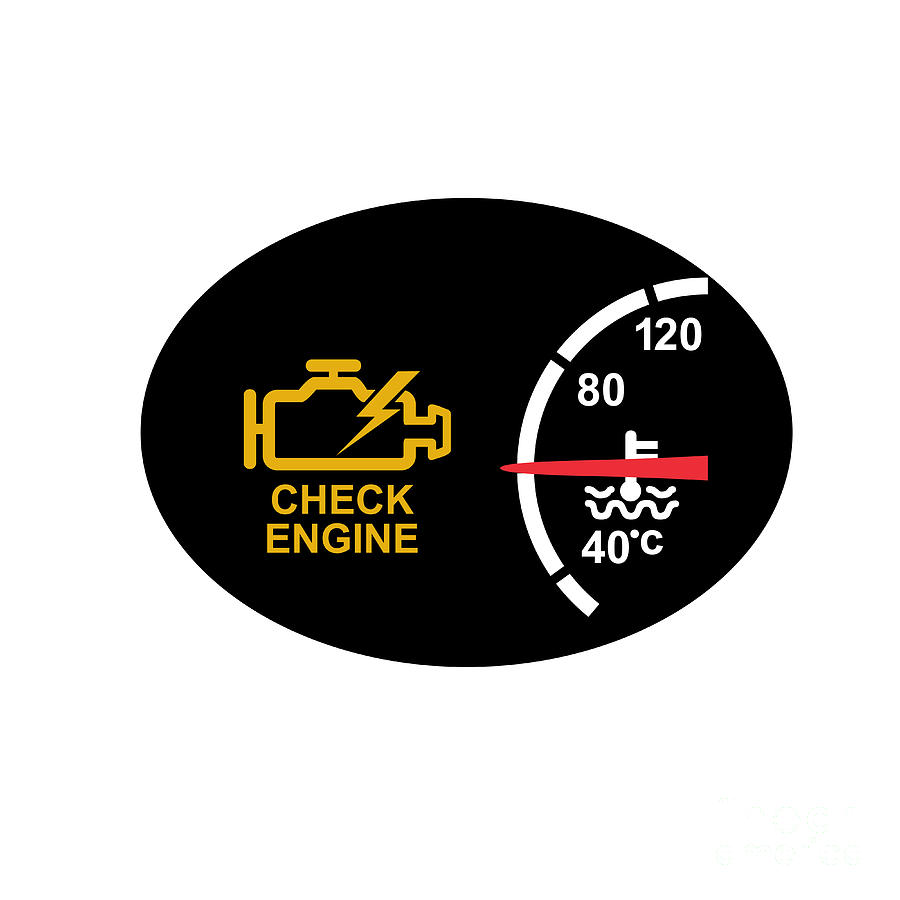 engine warning symbol