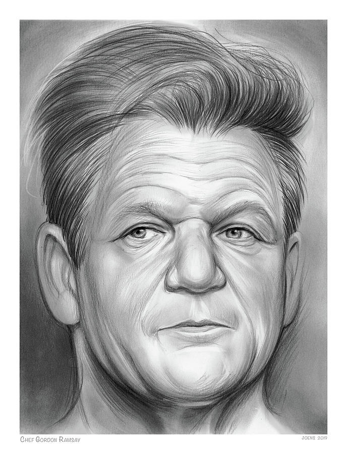 Chef Ramsay Drawing by Greg Joens Fine Art America