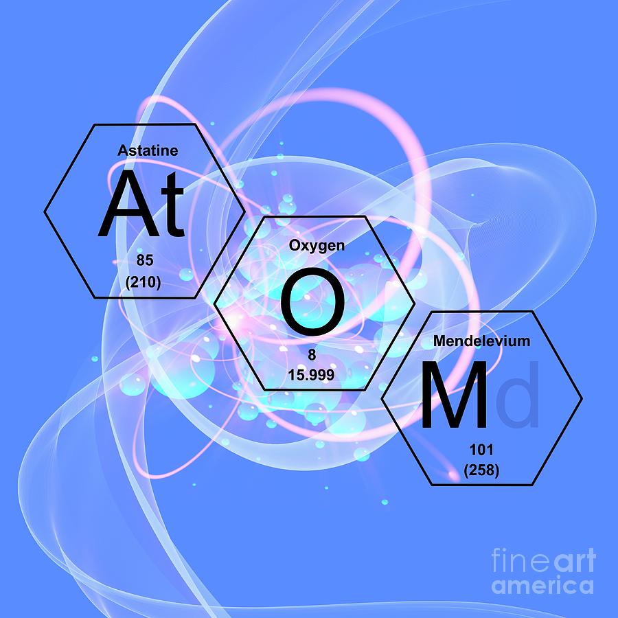 Chemical Elements Atom #1 Photograph by Mehau Kulyk/science Photo Library