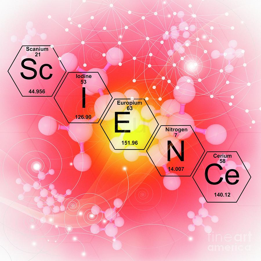 Chemical Elements Science #1 Photograph by Mehau Kulyk/science Photo Library