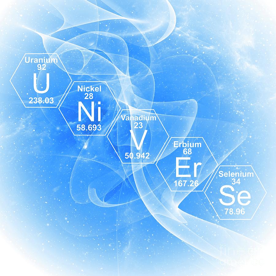 Chemical Elements Universe #1 Photograph by Mehau Kulyk/science Photo Library