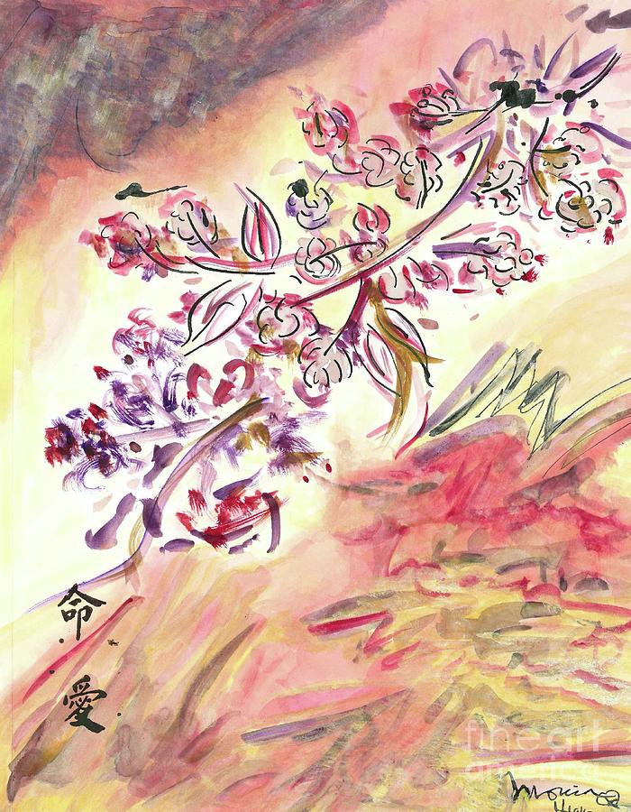 Flower Painting - Cherry Blossoms by Monica Mitchell