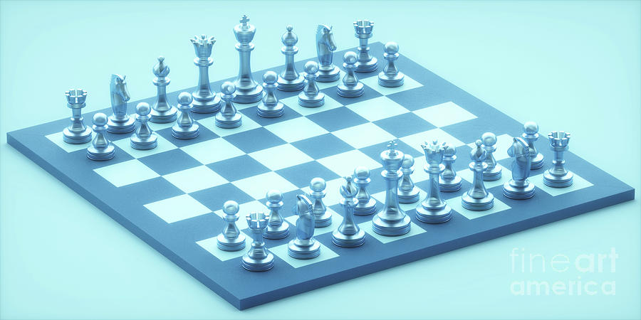 Chess Pieces On Board Photograph by Ktsdesign/science Photo Library