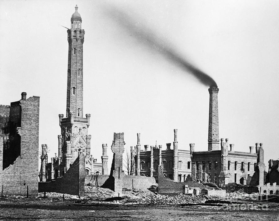 Chicago Fire Of 1871 #1 Photograph by Bettmann