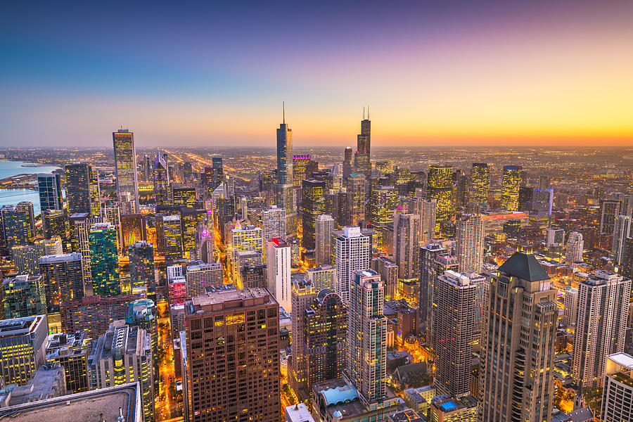 Chicago, Illinois, Usa Downtown City Photograph by Sean Pavone - Fine ...