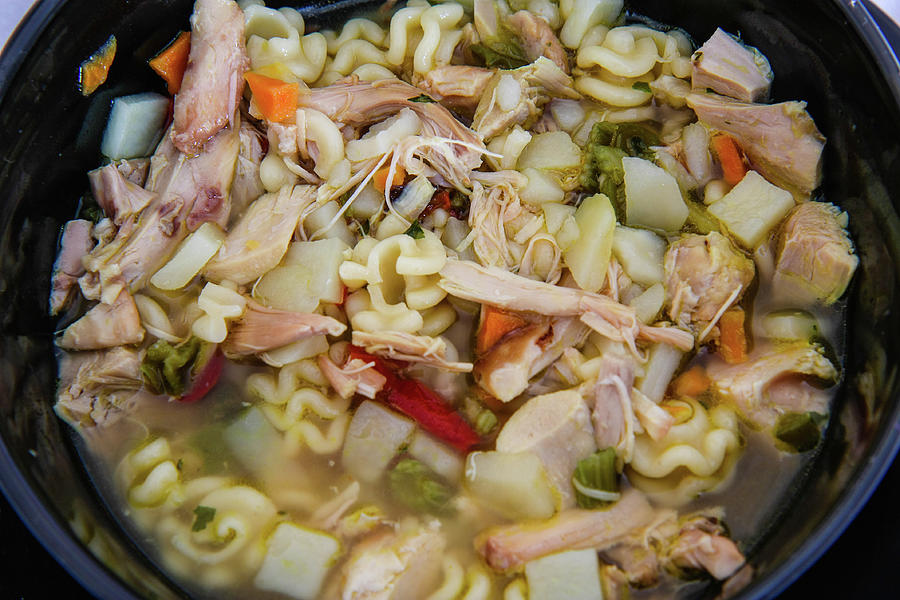 Chicken Noodle Soup #1 Photograph by Robert Hebert