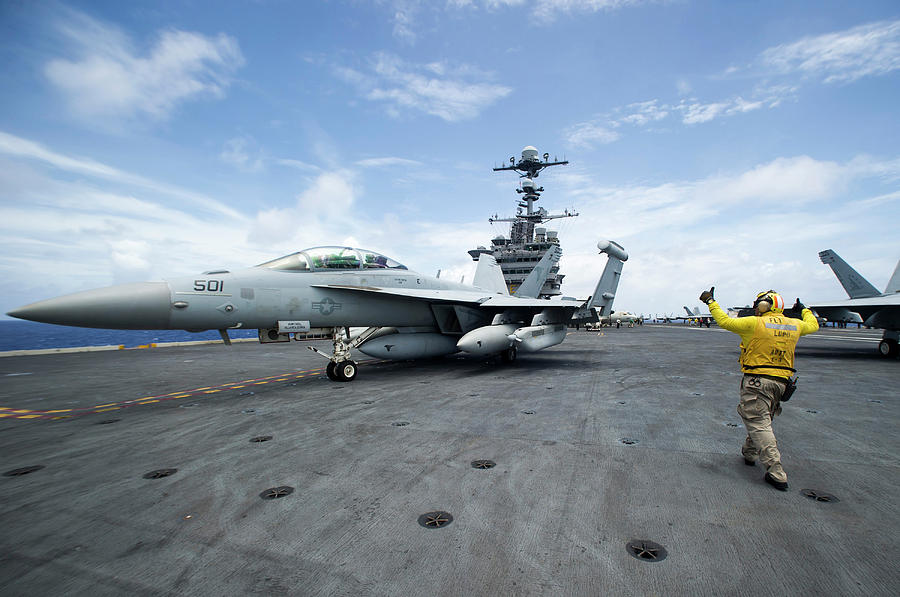 Chief Aviation Boatswains Mate Directs Photograph by Stocktrek Images ...