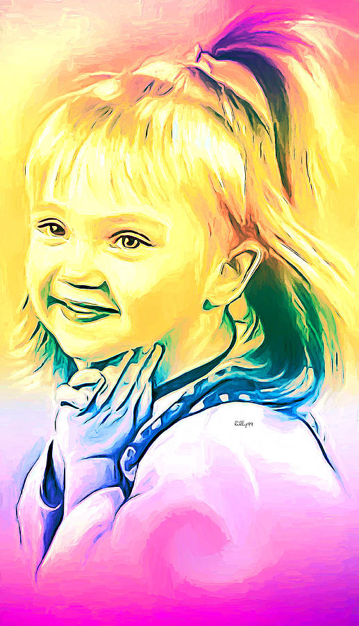 Child beauty #1 Painting by Nenad Vasic