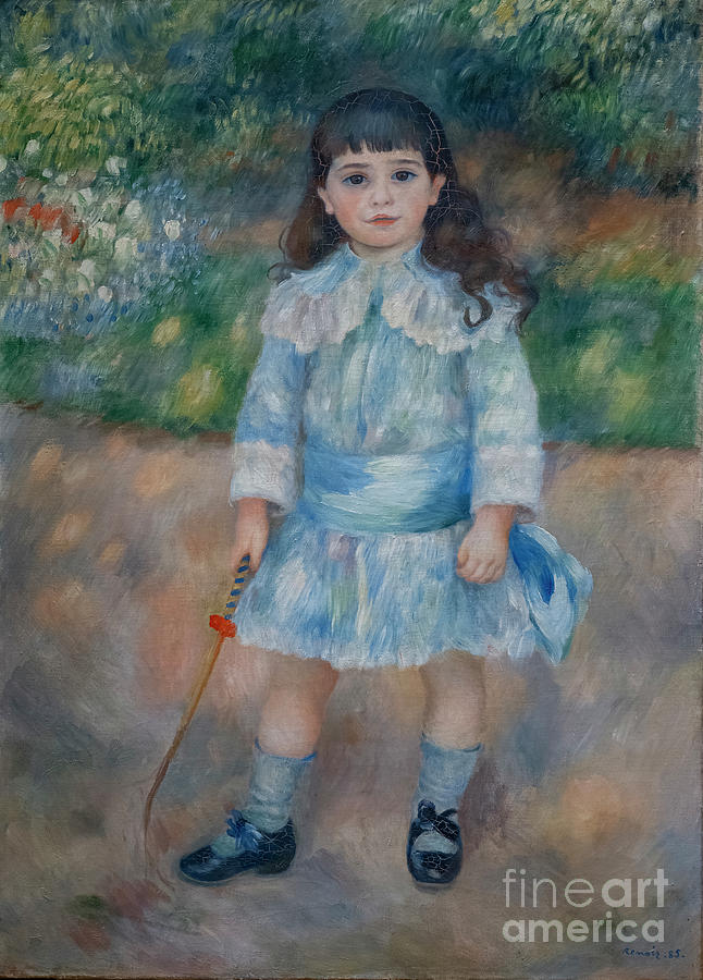Child With A Whip, 1885 Painting by Pierre Auguste Renoir