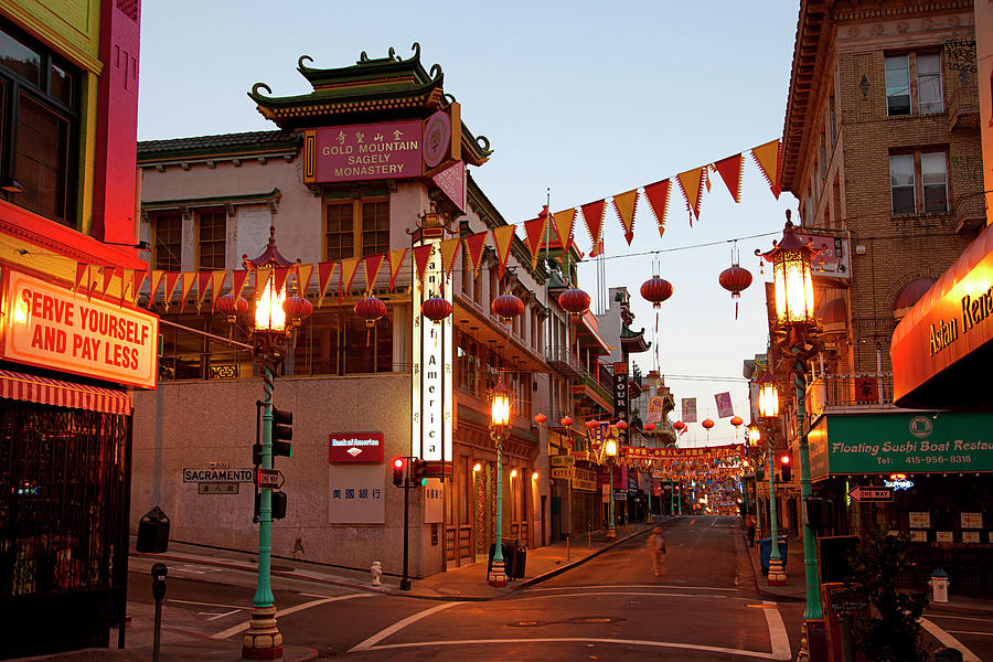 China Town In San Francisco #1 Digital Art by Claudia Uripos