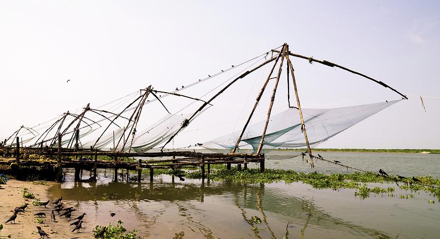 Chinese Fishing Nets, Cochin, India #1 Photograph by Keith Levit