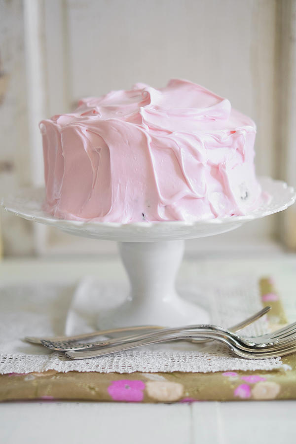 Chocolate Cake With Pink Frosting Photograph by Eising Studio - Fine ...